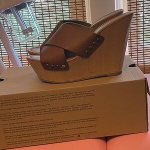 Mossimo Supply Co Brown Wedge Shoes